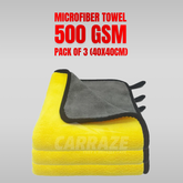 Microfiber Towel 500 GSM (40x40cm) Pack of 3