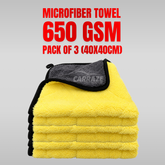 Microfiber Towel 650 GSM Pack of 3 (40 x 40 cm) Diamond China Made
