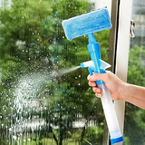 Car Multifunctional Water Spray Window Cleaner Screen Wiper with Microfiber Head