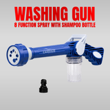 Car Washing Gun With 8 Function Spray And Shampoo Bottle