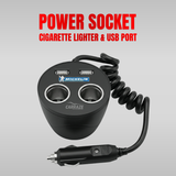 High Quality Cigarette Lighter Power Socket | 2 USB Socket