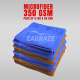 Microfiber Cloth 350 GSM (40x40cm) Pack of 4