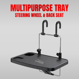 Multipurpose Steering Wheel And Back Seat Tray
