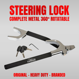 Steering Lock Complete Metal 360 Rotatable