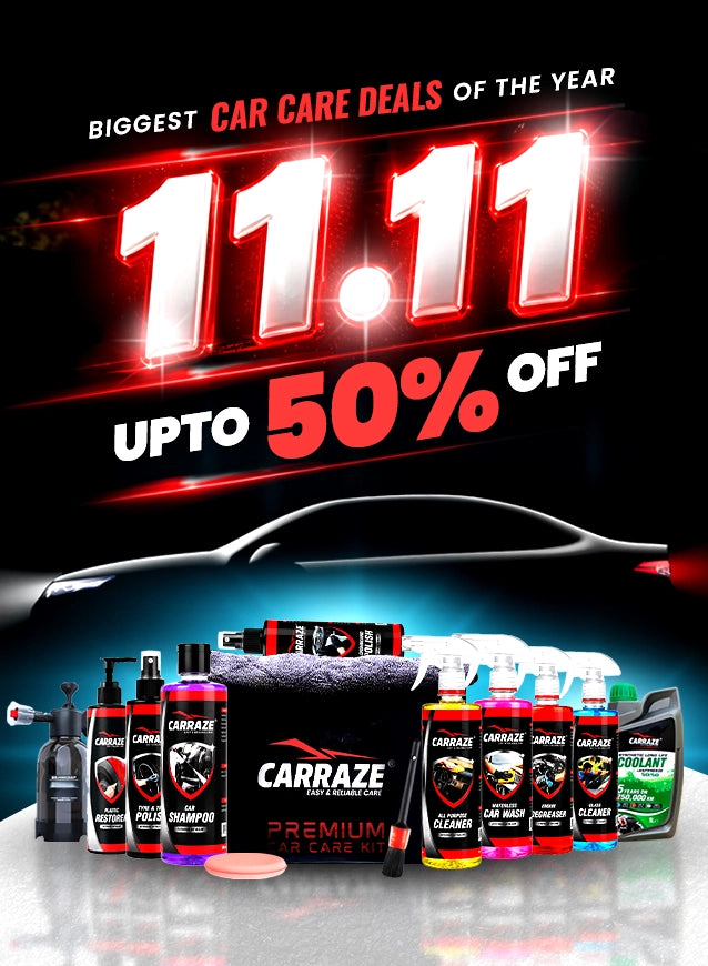 Carraze 11.11 Sale - biggest car care deals on car cleaning and detailing products in Pakistan