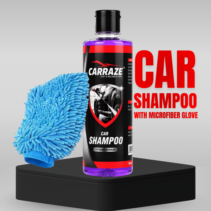 Carraze Car Shampoo With Microfiber Glove