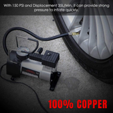 Tyre Air Compressor 150PSI Single Cylinder | Pure Copper