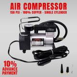 Tyre Air Compressor 150PSI Single Cylinder | Pure Copper