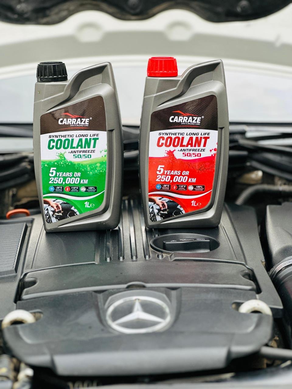 Carraze Long Life Green Coolant 50/50 (1 Liter)
