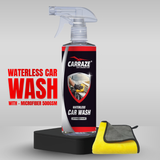 Carraze Waterless Car Wash + Microfiber Towel 500GSM (40x40cm)