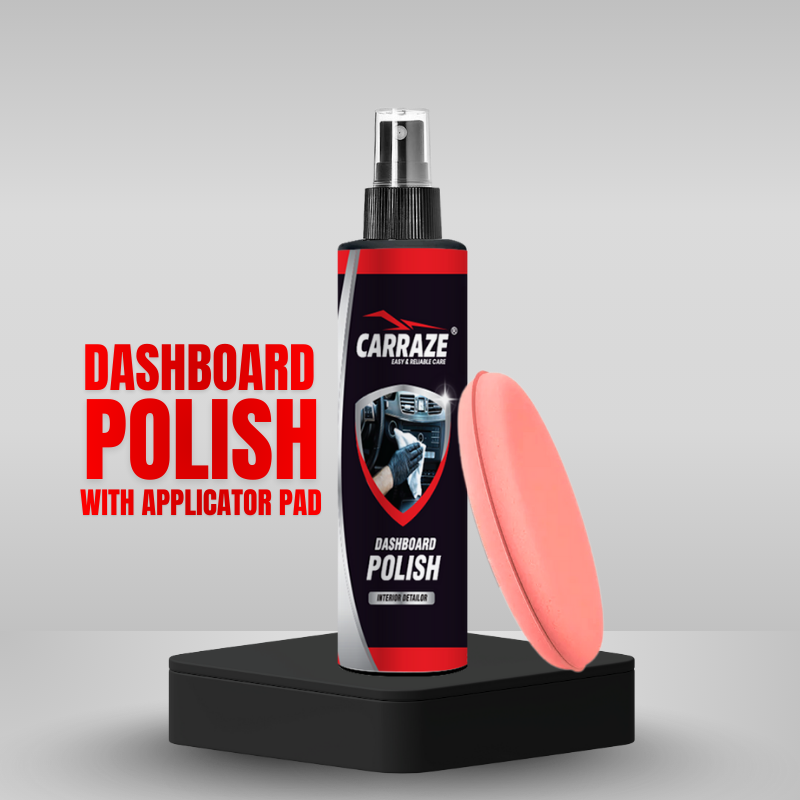 Carraze Dashboard Polish 250ml with Applicator Foam