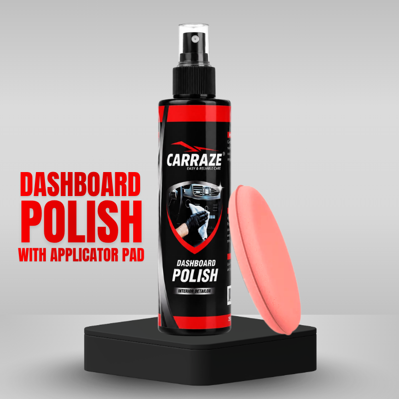 Carraze Dashboard Polish 250ml with Applicator Foam