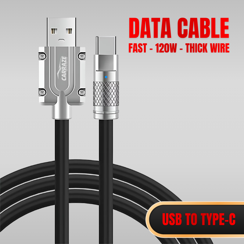 Data Cable USB To Type C | Fast | 120W | Thick Wire