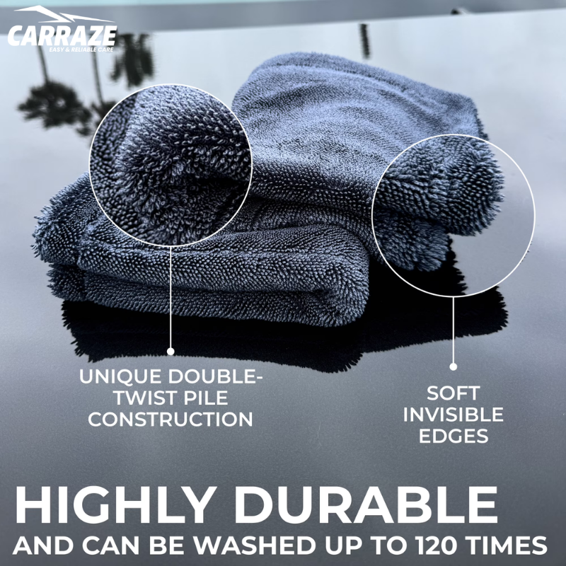 Microfiber Towel 1500 GSM Water Magnet | Drying Towel | Twisted Loop 40x40