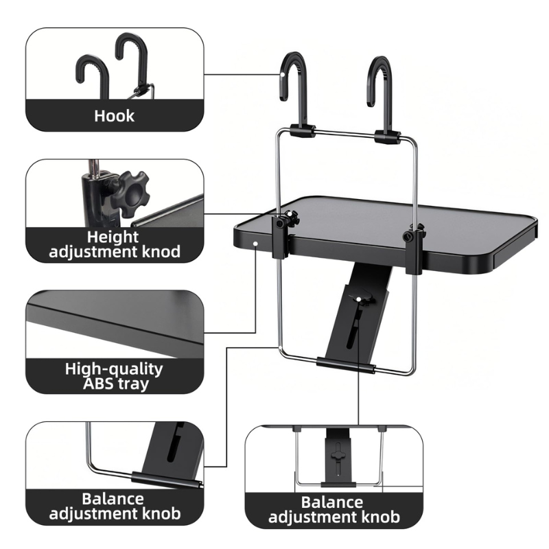 Multipurpose Steering Wheel And Back Seat Tray