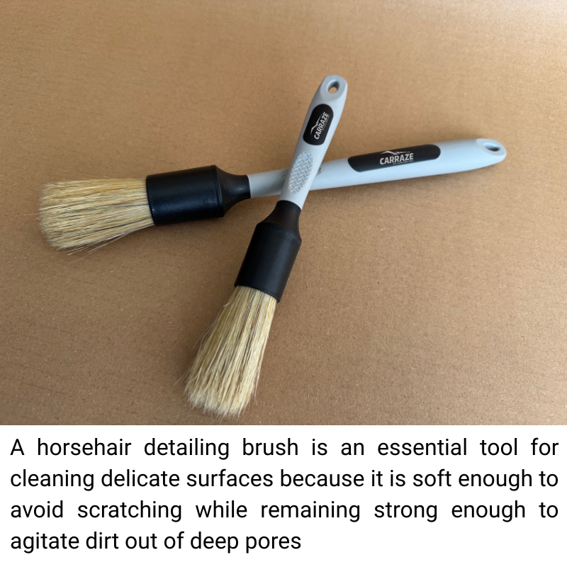 Professional Detailing Horse Hair Brush Pack of 2