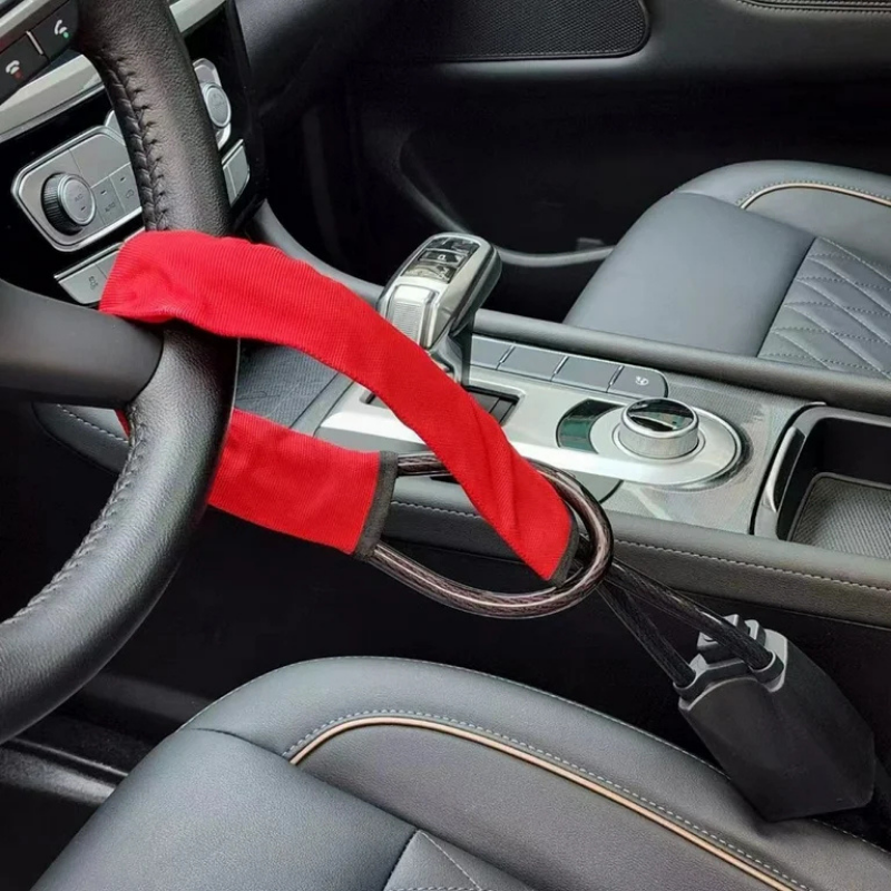 Durable Steering Wheel Lock - Wire Lock