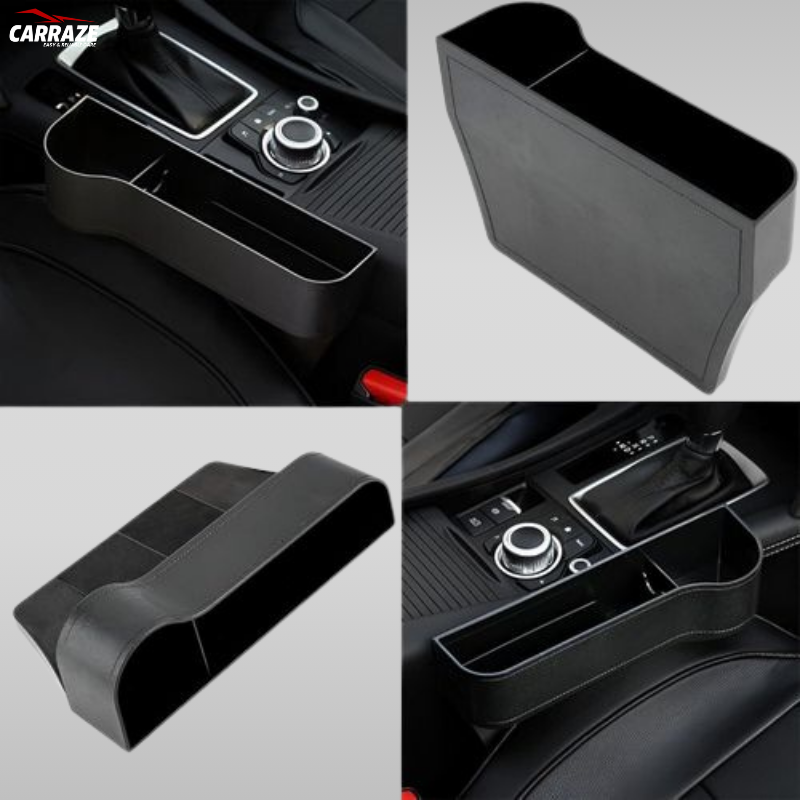 Seat Gap Organizer With Cup Holder 2 Pc Set