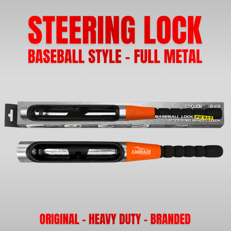 Heavy Duty Steering Lock Baseball Style - Pure Metal