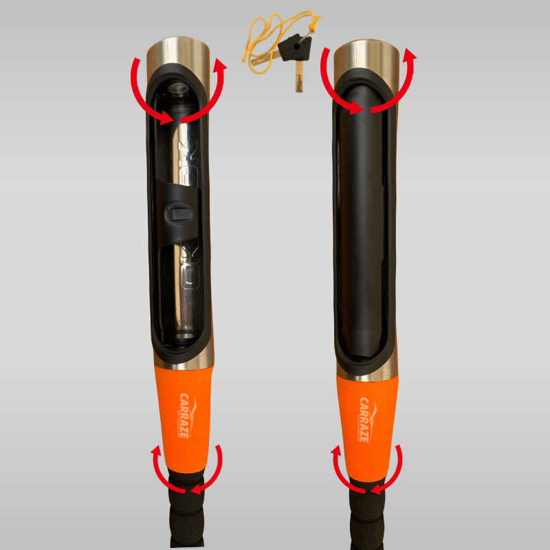 Heavy Duty Steering Lock Baseball Style - Pure Metal