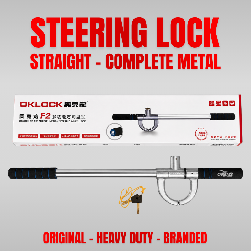Heavy Duty Steering Lock Straight - Pure Metal