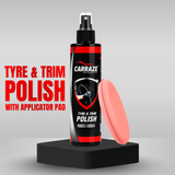 Carraze Tyre & Trim Polish 250ml + Applicator Pad