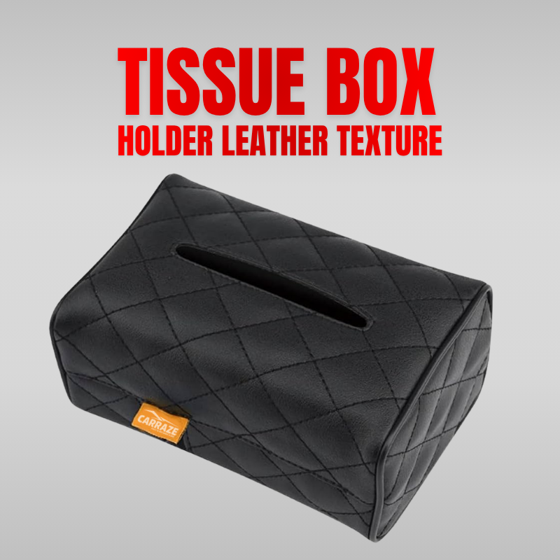 Tissue Box Holder Leather Texture