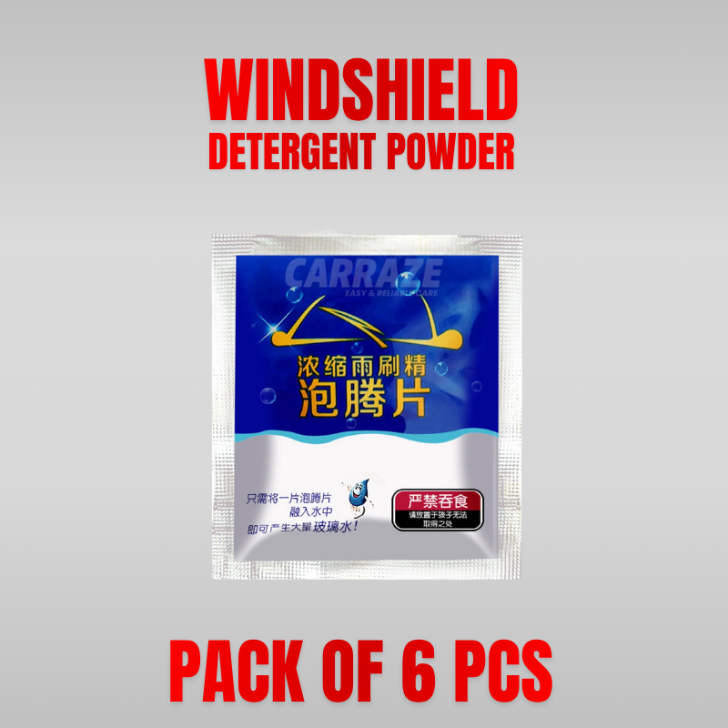 Windshield Detergent Powder pack of 6