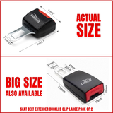 Seat Belt Extender Buckles Clip Pack of 2 Small