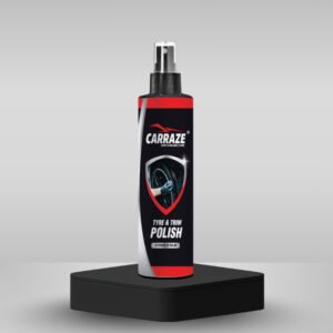 Carraze Tyre & Trim Polish – Long-lasting deep black shine and protection for car tyres and trims