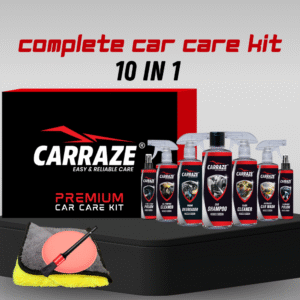 Carraze Premium Car Care Kit 10 in 1 - Complete Interior, Exterior & Engine Detailing Set