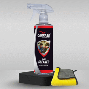 Carraze Glass Cleaner 500ml + Microfiber Towel 400GSM (30x40cm)