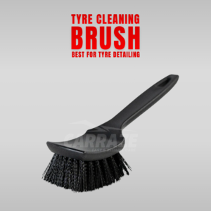 Tyre Cleaning Brush Black with durable bristles for car tyre cleaning