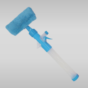 Multifunctional Car Window Wiper with Spray and Microfiber Head for Streak-Free Cleaning