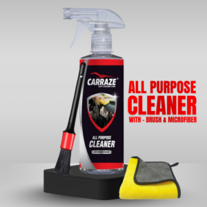 Carraze All Purpose Cleaner 500ml+Detailing Brush+Microfiber Towel 500GSM (40x40cm)