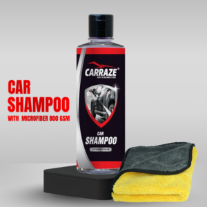 Carraze Car Shampoo With Microfiber Towel 800 GSM (40x40cm)