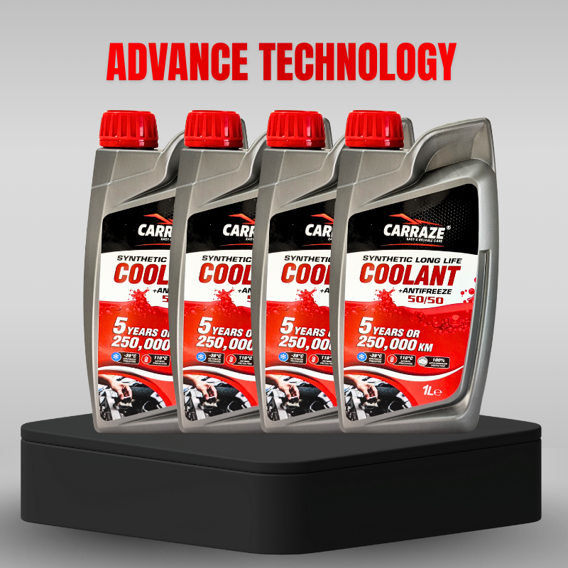Carraze Long Life Red Coolant 50/50 (4 Liters)