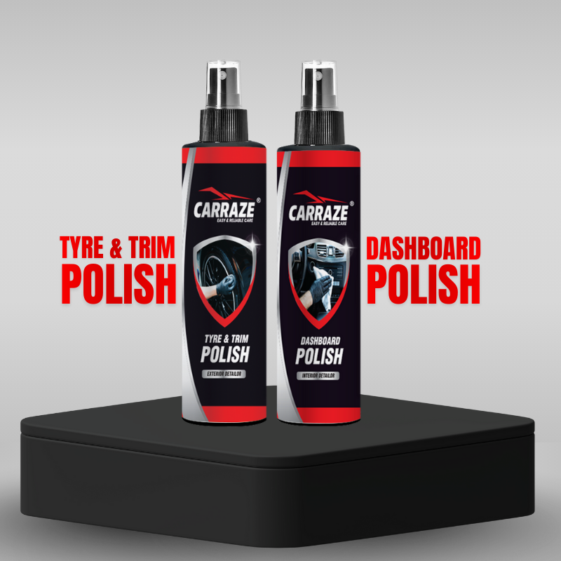 Carraze Dual Pack – Dashboard Polish | Tyre & Trim Polish