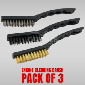 Engine Cleaning Brush Set Pack of 3 for Car and Motorcycle Detailing – Durable Brushes for Grease and Dirt Removal