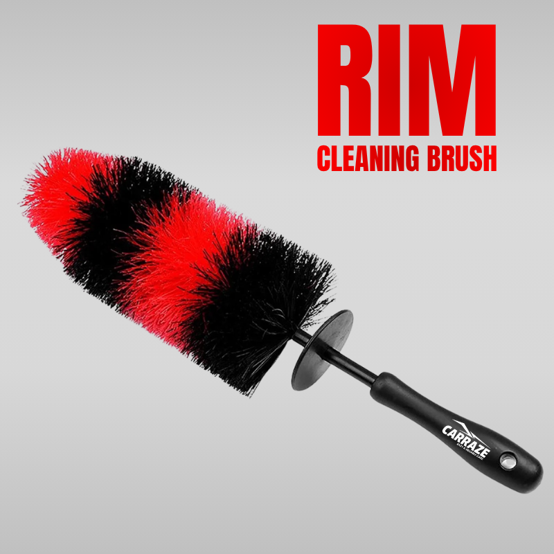 Alloy & Wheel Cleaning Brush for car rims deep cleaning red black soft bristle brush